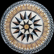 MD263 Star stone mosaic art