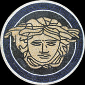 MD306 Blue navy versace art mosaic