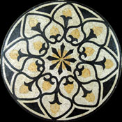 MD32 Black and white flower buds Mosaic