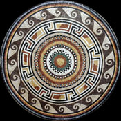 MD323 Earth colors key & wave mosaic