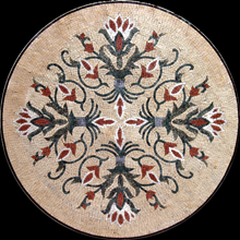 MD348 Graceful flower losange Mosaic