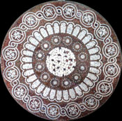 MD351 Brown and white marbled tiles Mosaic