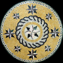 MD378 pale star galaxy golden mosaic