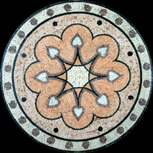 MD382 pink stone art mosaic