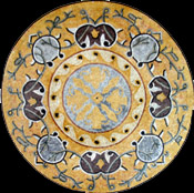 MD400 gold & silver fresh mosaic art