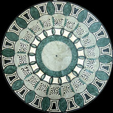 MD410 Green petrol explosion mosaic