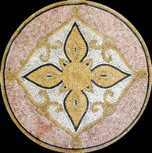 MD461 pink and gold elegant design mosaic