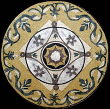 MD474 artistic floral design mosaic