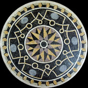 MD475 sophisticated stone art medallion