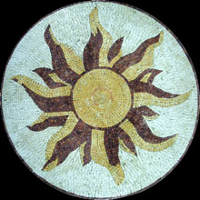 MD483 sun art medallion mosaic
