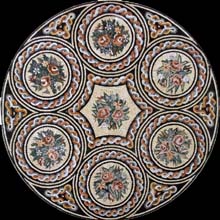 MD493 Limoges porcelain motif marble Mosaic