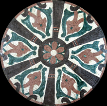 MD530 fresh medallion design mosaic