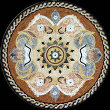 MD602 floral design mosaic