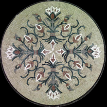 MD65 Graceful flower losange Mosaic