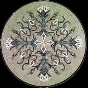 MD65 Graceful flower losange Mosaic