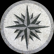 MD72 grey & black compass on white backgrounf