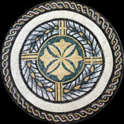 MD91 Gold and emerauld noblesse Mosaic