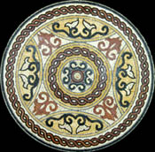 MD1005 vibrant shapes mosaic art