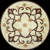 MD1013 Brown arabesque Mosaic