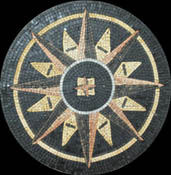 MD1015 Grey and yellow sun gemotrical shape