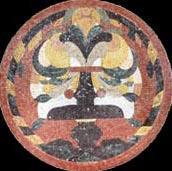 MD646 colorful artistic medallion mosaic