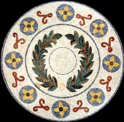 MD659 Leaf crown and flowers Mosaic
