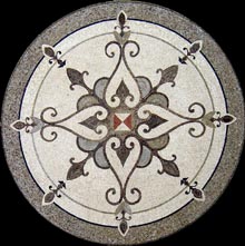 MD676 elegant grey & white design mosaic