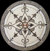 MD676 elegant grey & white design mosaic