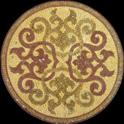 MD704 aristocratic design medallion mosaic