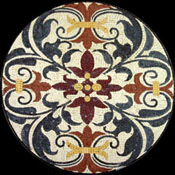 MD716 colorful floral art mosaic