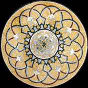 MD720 Archades on golden background (subdued) Mosaic