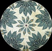 MD754 Plant leaves on white background Mosaic