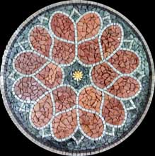 MD759 beautiful artistic flower medallion mosaic