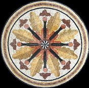 MD791 artistic floral design mosaic
