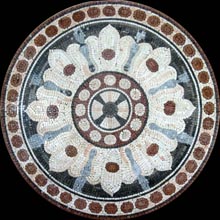 MD801 white blossom  marble mosaic