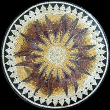 MD804 Abstract sun flower art mosaic