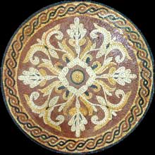 MD863 Twilight orchid mosaic art