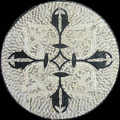 MD1081 black and grey mosaic stone art