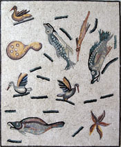 AN152 Mixed animal scene mosaic