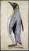 AN207 standing penguin mosaic