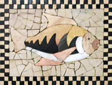 AN213 Fish cut tile art mosaic