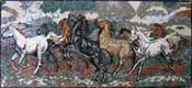 AN237 Rectangular galloping horses mosaic