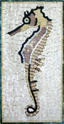 AN247 Faded sea horse mosaic
