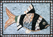 AN248 Swimming fish mosaic