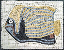 AN30 Big fish marble mosaic