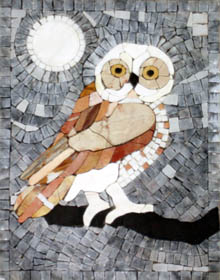 AN317 Owl Bird Mosaic
