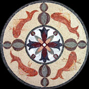 AN371 Beautiful salmon pink fish medallion