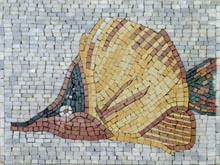 AN402 Beautifully colored fish mosaic