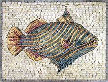 AN406 Colorful fish mosaic