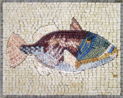 AN408 Beautifully colored fish mosaic